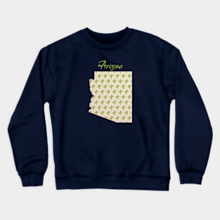 Arizona with Cacti Crewneck Sweatshirt